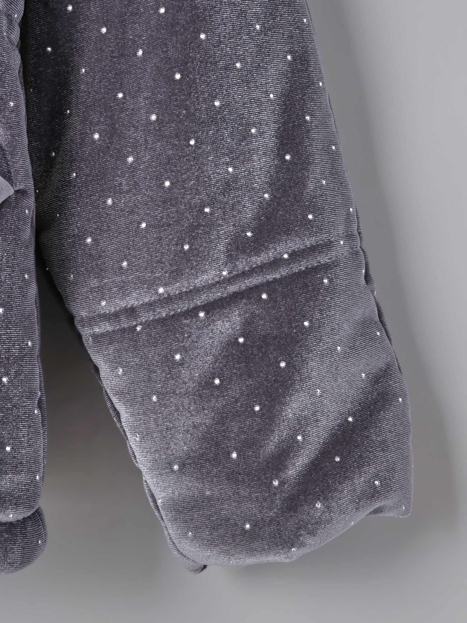 ラインストーンボアブルゾン