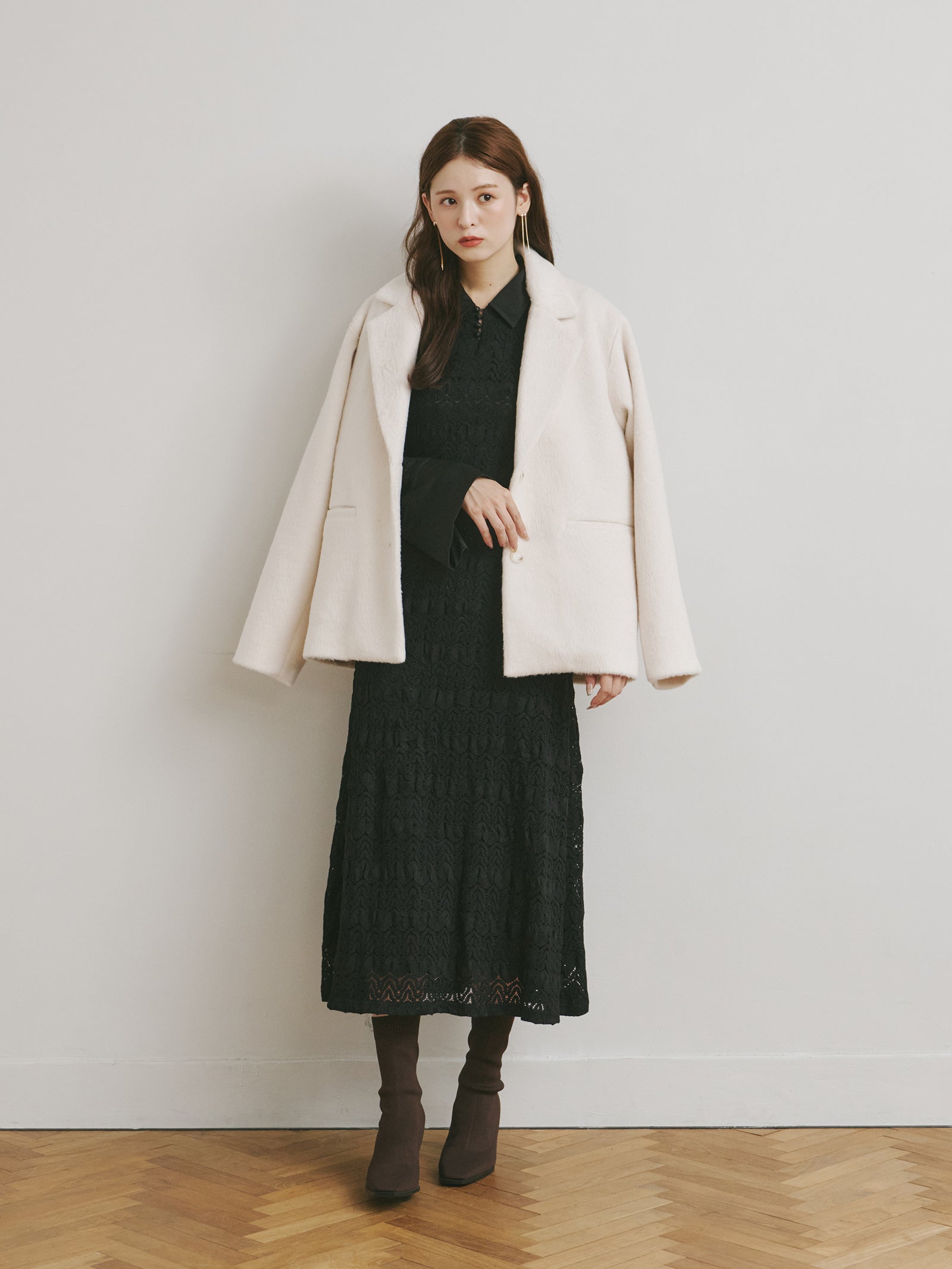 EPHEMERAL テーラードセットアップ シャギーテーラードジャケット[セットアップ可能]