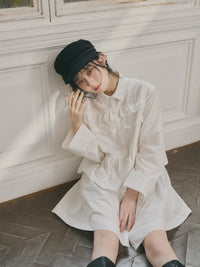 【予約】フリルチュニックワンピース【発送予定日 9月上旬~9月中旬】