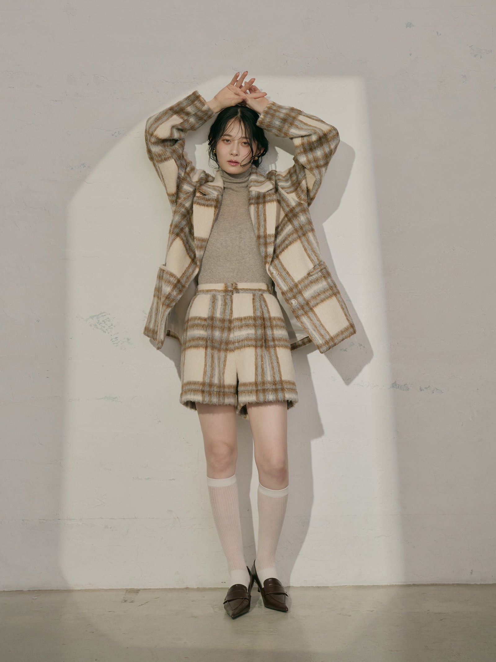 【予約】シャギータックショートパンツ[セットアップ可能]【発送予定日 10月上旬~10月中旬】