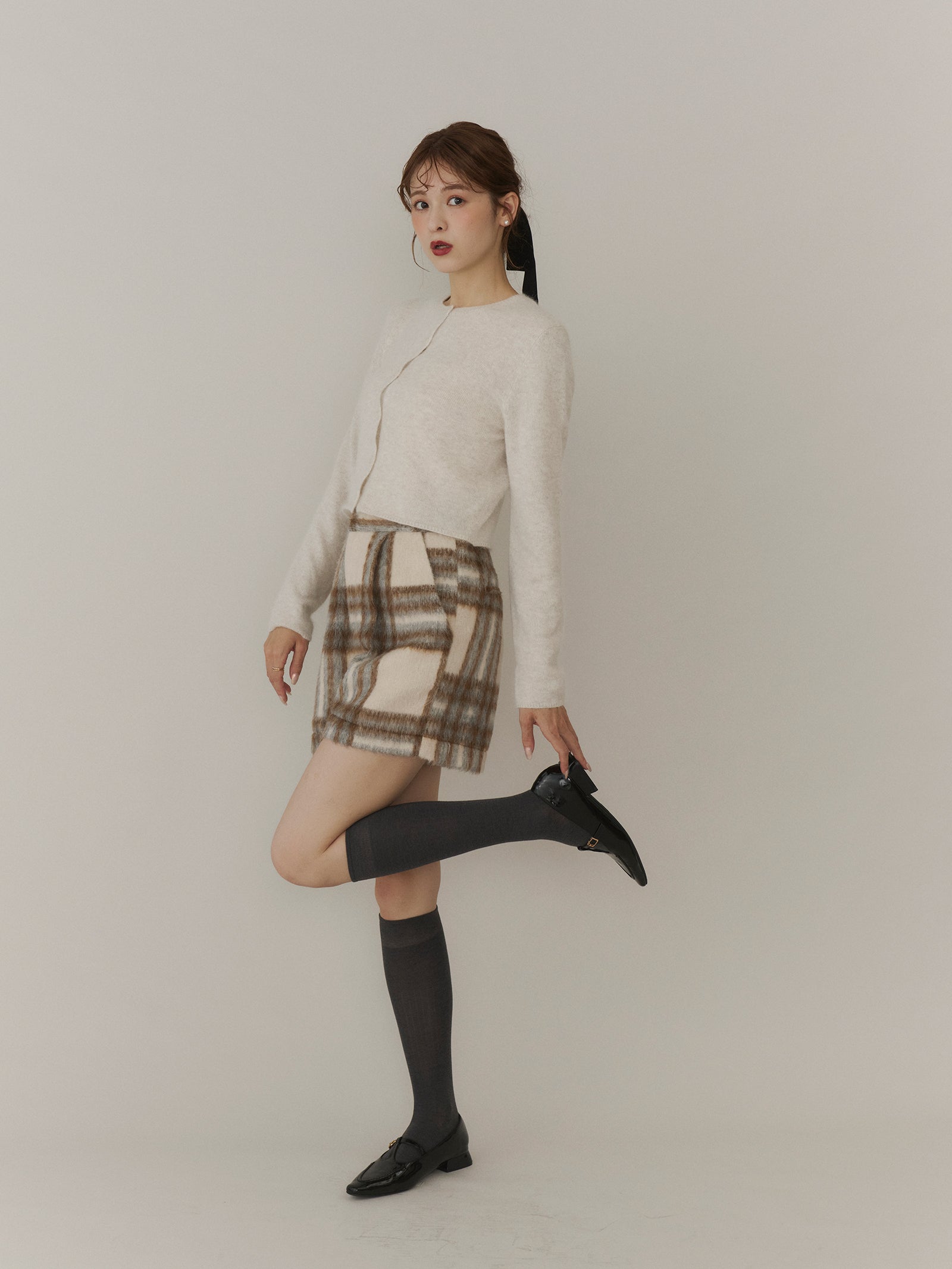 【予約】シャギータックショートパンツ[セットアップ可能]【発送予定日 10月上旬~10月中旬】