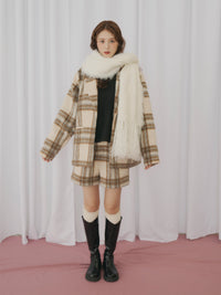 【予約】シャギータックショートパンツ[セットアップ可能]【発送予定日 10月上旬~10月中旬】