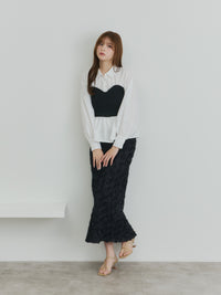 フラワーIラインスカート