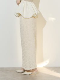 フラワーIラインスカート