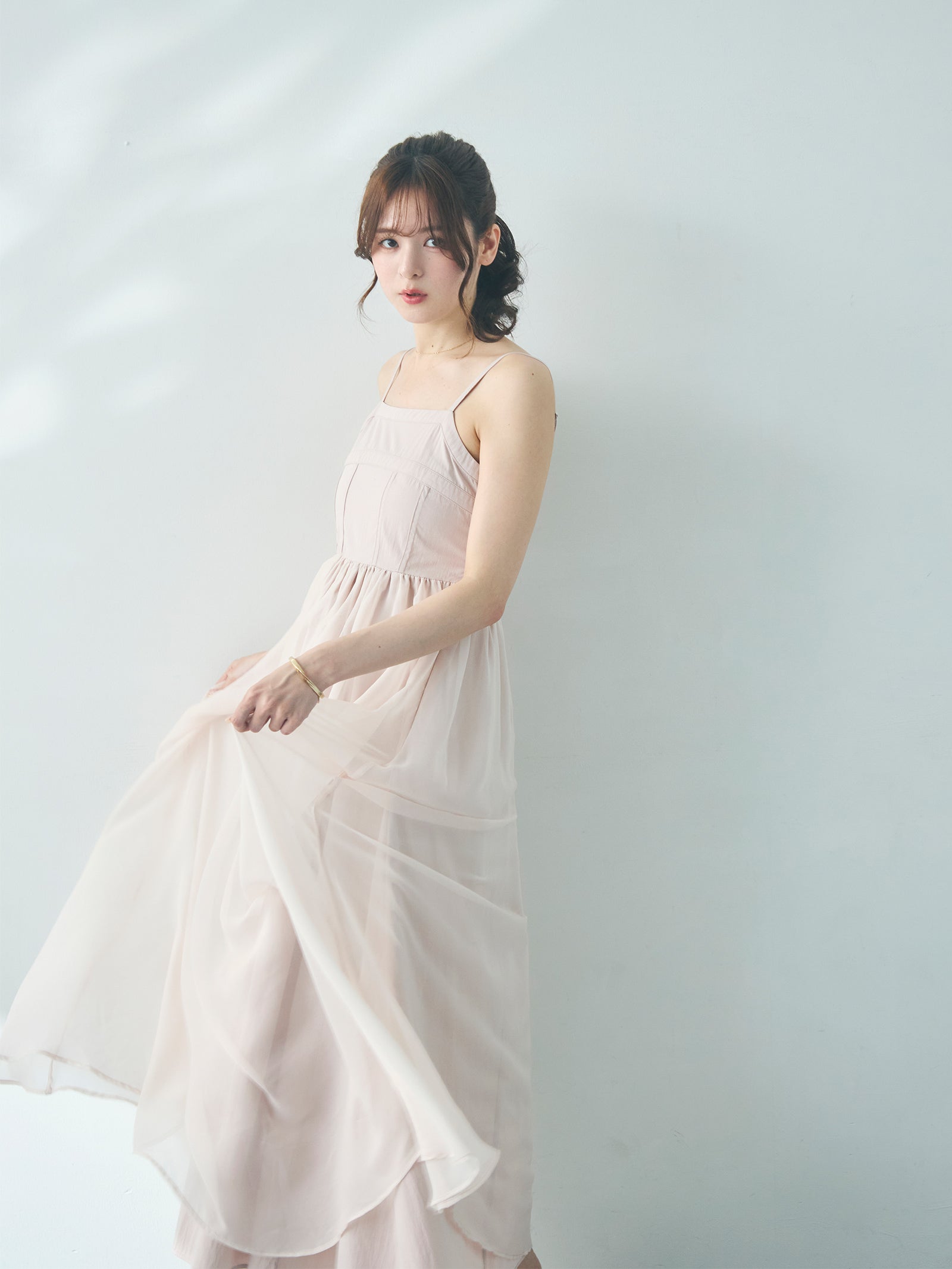 シフォンサーキュラーワンピース